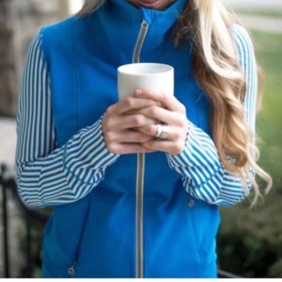 lululemon athletica Tops - Lululemon Daily Practice Blue Jacket